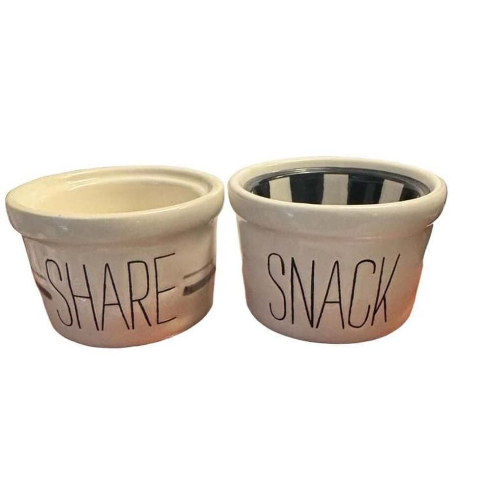 Mud Pie Snack And Share Tidbit Ramekin Bowls Set Ceramic